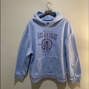 blue los angeles hoodie